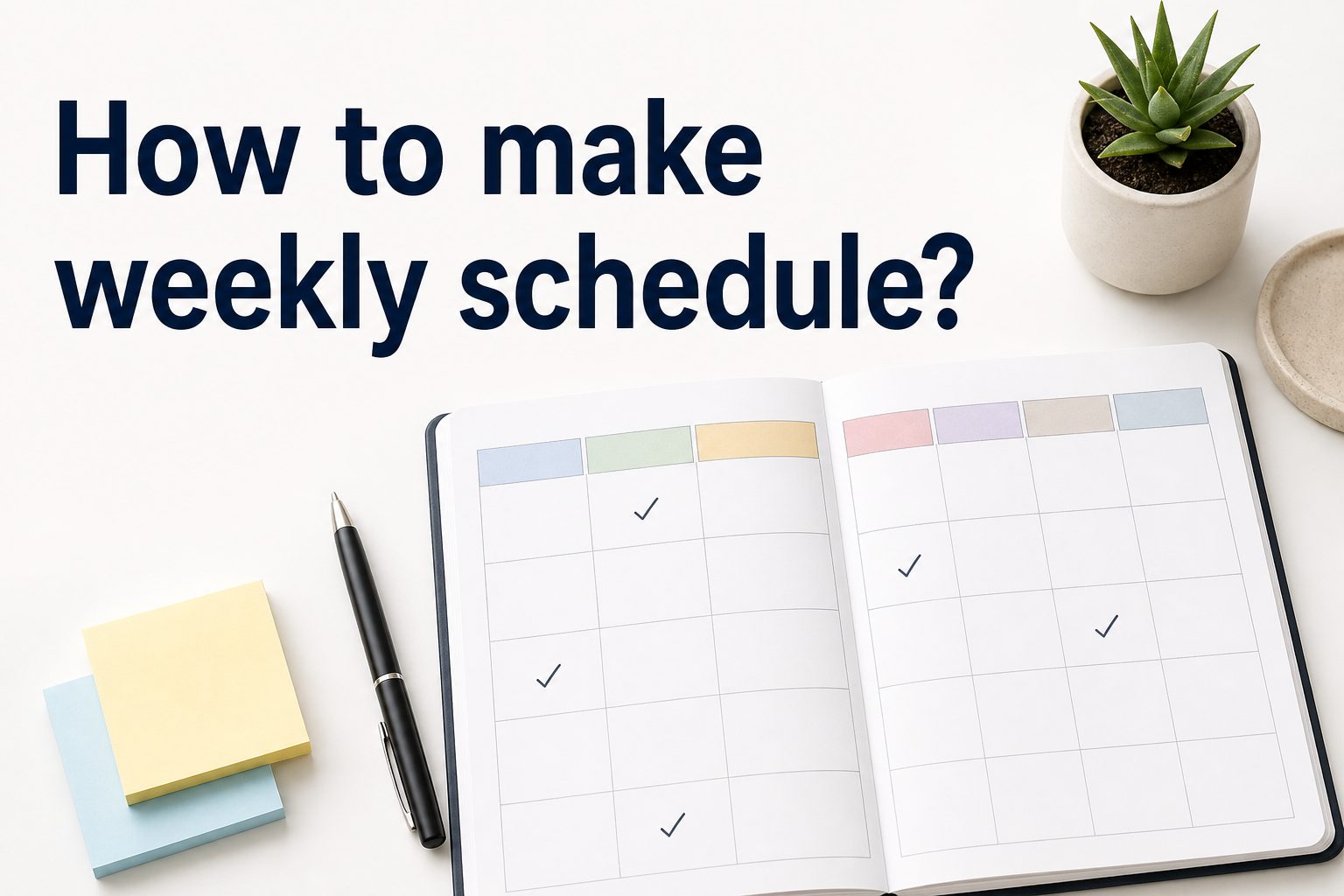 Weekly schedule planning thumbnail
